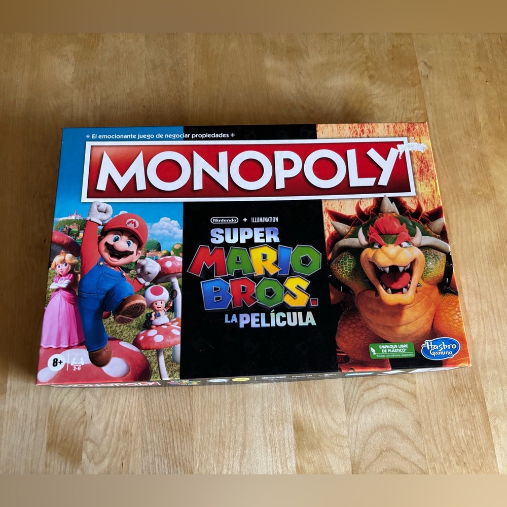 Hasbro Monopoly Super Mario Bros. La Película Board Game Spanish Edition